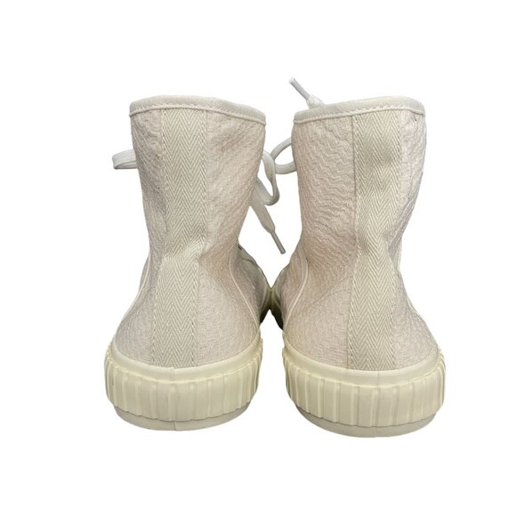 Allsaints Dana Ghost High-Top Sneaker Trainers Canvas, UK 9 US 11 WORN ONCE - Picture 3 of 10